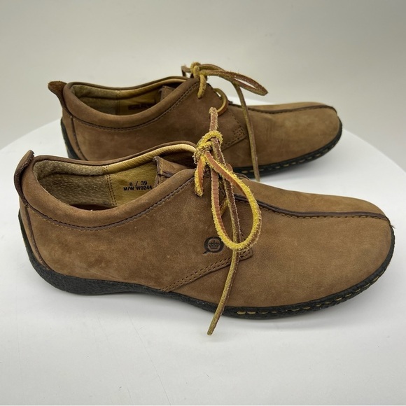Born Shoes - Born Oxford Sneaker Nubuck Brown Leather Gorp Western Southwestern Hippie Boho 8
